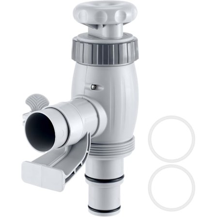 Pool Slangeadapter til Udskiftningsdele til Overjordiske Pools med On/Off Stempelventil og Poolrørsholder P