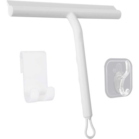 Vinduesvisker til bruseglas, selvklæbende krog uden boring og rengøringsværktøj i rustfrit stål til hjemmet, køkkenet og bilen