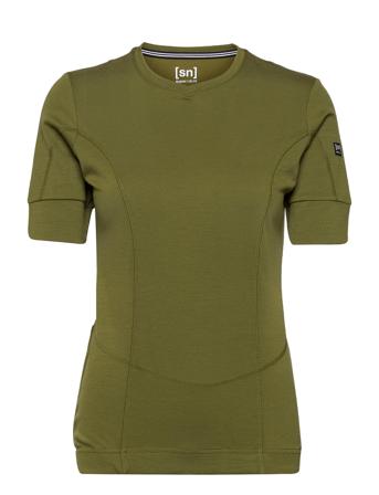 W Grava Tee T-shirt Top Grøn Super.natural