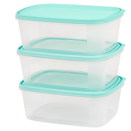 Wham Everyday 2L Matlåda (3-pack) One Size Transparent/Ljusgrön