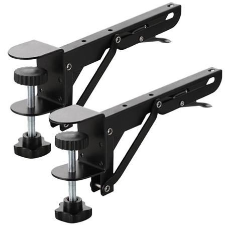 1 Sett Tastatur Håndstøttebrakett Foldbar Skrivebord Tastaturbrett Støtte Svart 19X8.4CM Black 19X8.4CM