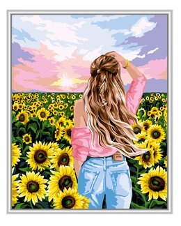 Paint By Numbers Solrosdröm