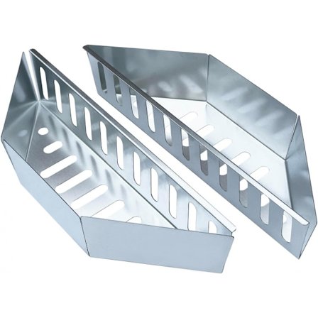 Kolsäck Set med 2 BBQ Kolsäck Korg Hållare Grilltillbehör