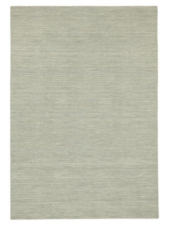 Tapis De Laine Uni Handloom Flat Vert Clair Petit