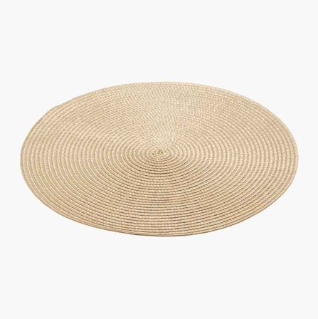 Bordstablett Ø 38 cm beige