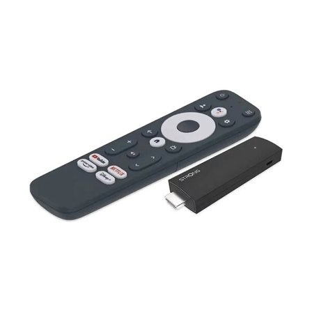 Strong Wi-Fi 4K UHD Google TV -mediasoitin Chromecastilla ja ääniohjauksella