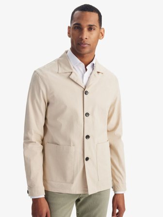 John Henric Men's Beiges Overshirt Size S