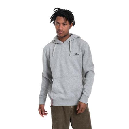 Bluza Alpha Industries Basic Hoody Small Logo 17 S , Grijs , Heren , Maat: S Hoodies & sweatvesten