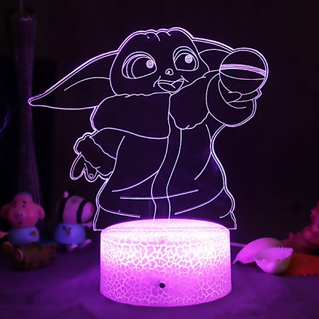 Online punainen luova 3D pieni yövalo USB söpö tyttö sydän unelma