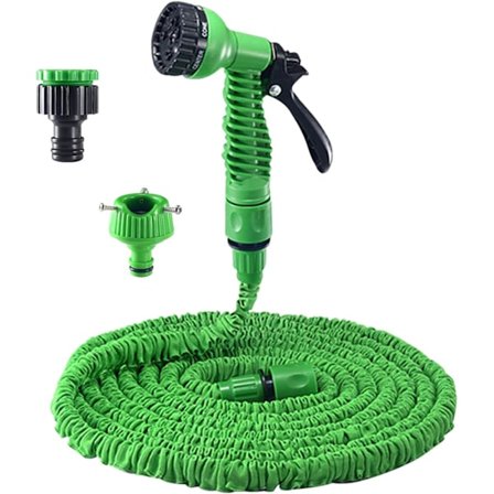 Garden Hose, 7.5 m Expandable Garden Hose, Flexible Expandable Garden Hose, with 7 Spray Patterns (2.5-7.5 m)