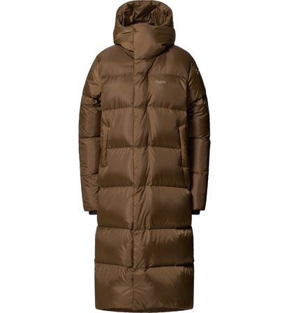 Haglöfs Long Down II Parka Women Teak Brown - XL