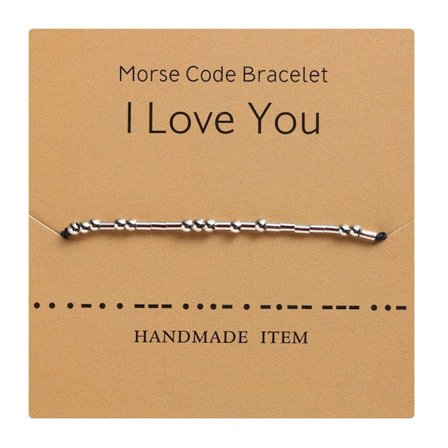 Morse Code Armbånd Perle Armbånd I LOVE YOU I LOVE YOU