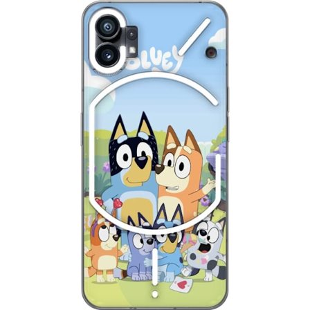 Kompatibel Mobilcover til Nothing Nothing Phone (1) Bluey mobilcover med hele familien i farverigt design