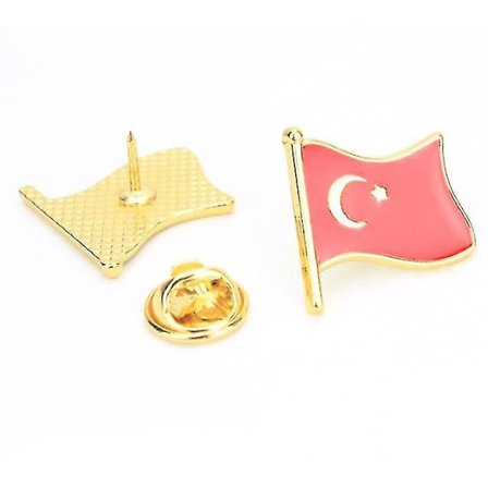 Reversnåle Viftende Flag Pins Land Badges Emaljenåle 2stk