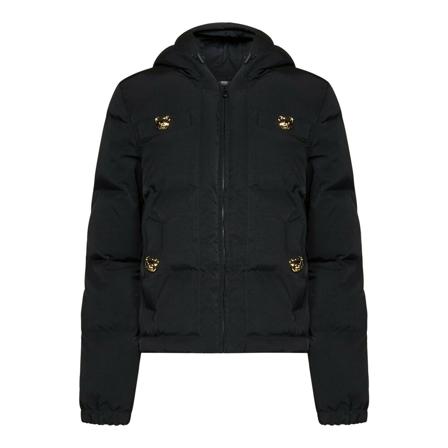 Moschino, Down Jacket Czarny, Kobieta, Rozmiar: S