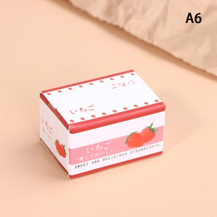 1/12 Dollhouse Papper Lådor Modell Mini Simulering Frukt Box Doll A6