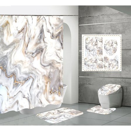 Badrumsdekoration kreativa konstverk duschdraperi