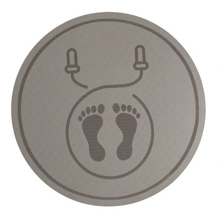 VR-matte - Supermyk stor matte for virtuell virkelighet, grå