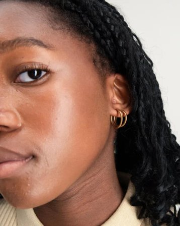 RYVLS huggies earring Gyllen Smykker Jente - Kids Brand Store