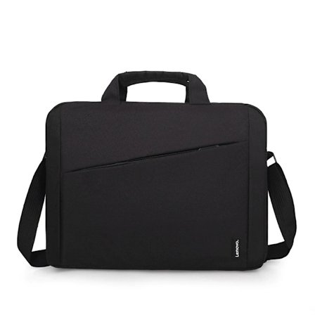 Laptop Axelväska för Laptop eller Surfplatta, Stilren Design, Slitstarkt Vattentätt Tyg, Svart 15.6 tum