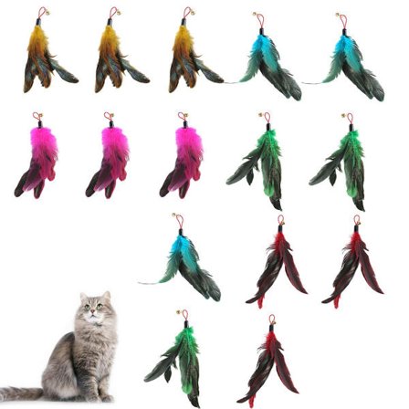 Go Cat Da Bird Tyrkiafjær Refill - Erstatning for store fjær