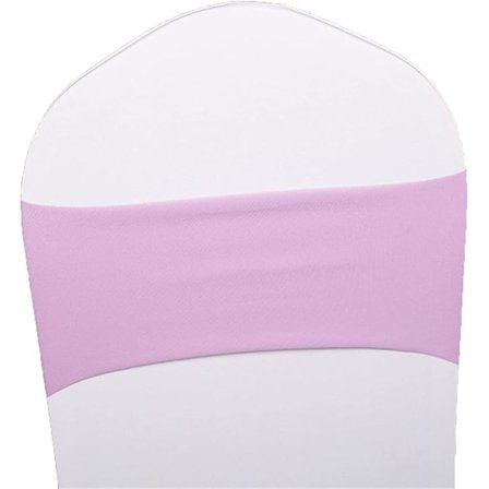 Juledekorationer Stretch Stolebånd Rosetter Stolbånd til Fødselsdagsfest Bryllup Hotel Banket Violet -5