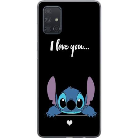 Samsung Galaxy A71 L pin kyv kuori Stitch Min Rakastan S