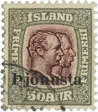 Island 1936 - Tjenestemærke AFA 65 - Stemplet