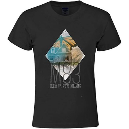 Moot M83 Posters Skynda oss Vi drömmer Kvinnor Design T-shirt med rund hals