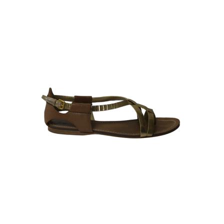 Miu Miu Pre-owned Flat Sandalen , Geel , Dames , Maat: 38 EU