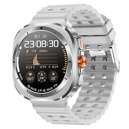 Z7 Ultra 1,46-tums Smartklocka Hälsoövervakning Vattentät Utomhus Sport Smart Armband (Vit)