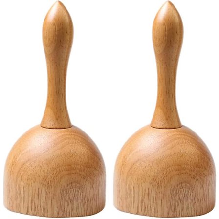 2-pak Ryg Massager Kopper Træ GuaSha Anti-Cellulite til Ryg og Kropsmassage