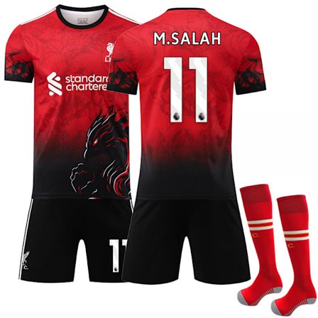 2025-2026 Liverpool Hemma Special Edition Børnefodboldtrøje Sæt No.11 Salah_yu