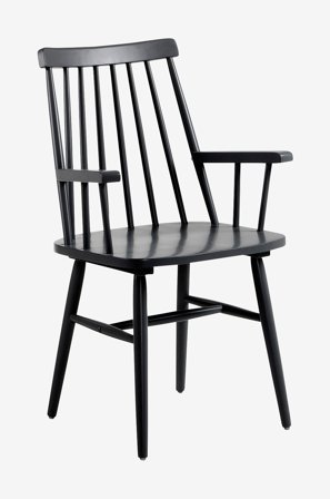 Jotex - Armstol, 2-pk Svart - KRISTIE - Kjøp Spisestoler & kjøkkenstoler hos Jotex