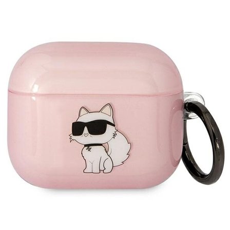 Karl Lagerfeld KLA3HNCHTCP Airpods 3-skydd rosa/pink Ikonik Choupette