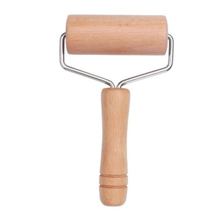 Ergonomisk Håndtag Køkken Rulle Træ Dej Jævner Bøgetræ Rulle Til Bagning Madlavning Og Madtilberedning