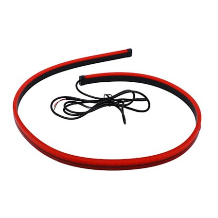 Vandafast rød LED Strip Bar - Universal Højmonteret Stoplys - 100cm fleksibelt tredje bremselys til biler