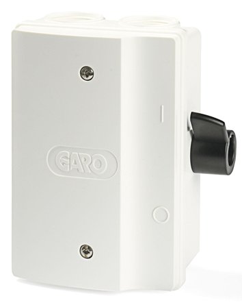 Garo 3155225 Turvakytkin valkoinen 25 A, apukoskettimella SI, 11 kW, Sähkön jakelu & virrantuotto