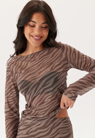 BUBBLEROOM - Long Sleeve Mesh Top - XS