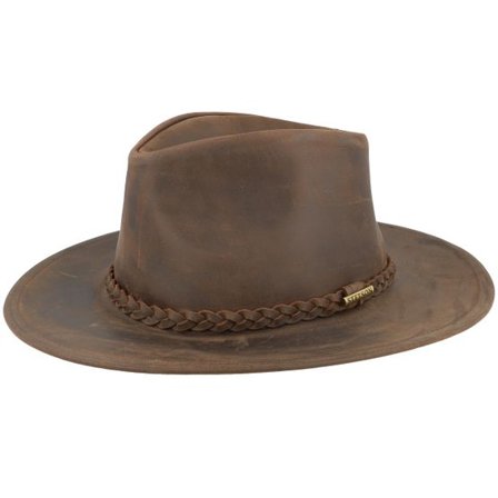 Stetson - Brun western Hatt - Buffalo Leather Brown Western @ Hatstore