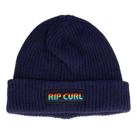 Rip Curl - Blå cuff Beanie - Kids Icons Eco Beanie Navy Cuff @ Hatstore