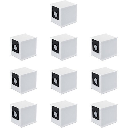 360 Botslab S8 + 10 kpl Pölynimurin Pussit Yhteensopiva Setti, Varaosatarvikkeet Robotti-imureille