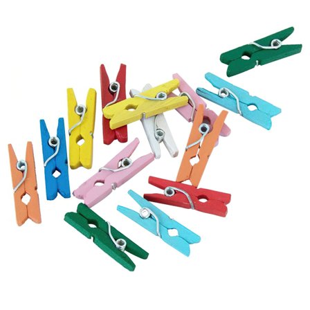 Mini Tøjklemmer Flere Farver