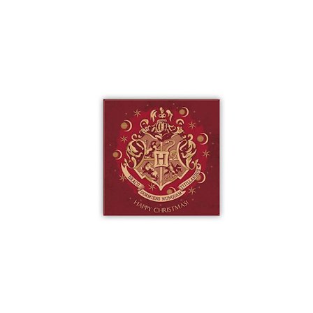 Harry Potter - Magnet 8x8cm - X-MAS - Hogwarts Red
