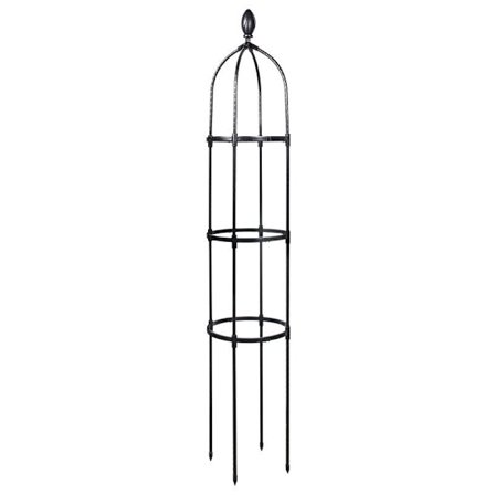Trädgårdsstake 145 cm Kolumnrosbuskar Stöd för Klätterväxter Ø 31,7 cm Trädgårdsobelisk KLB
