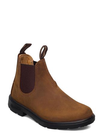 Bl Kids Elastic Boot Snørestøvletter Støvletter Brun Blundst