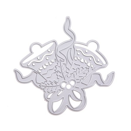 Joulukello Leikkuumuotit Sapluuna DIY Scrapbooking Kohokuviointi Paperikortti Sisustus