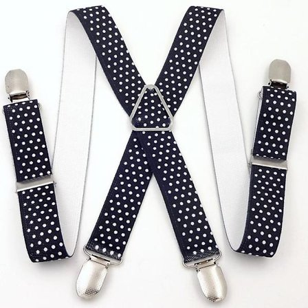 Herre Strømpebåndsbælte Bredt Ultra Resistent Elastisk & 4 Ekstra Stærke Klemmer i X - Justerbar Størrelse Op til 65cm (FMY)