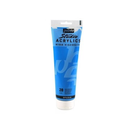 Akryyli - Pébéo - 169028 - 250 ml - Cerulean Blue - Satiini