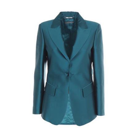 Alberta Ferretti, Blazers Blauw, Dames, Maat:XS